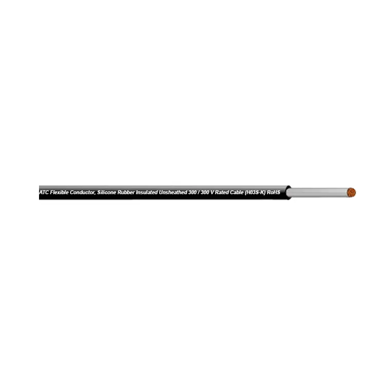 High Temperature Flexible Cable 1.5mm 2.5mm 14AWG 500V 50kv Tinned Copper Braided Shielded Silicone Rubber Wire