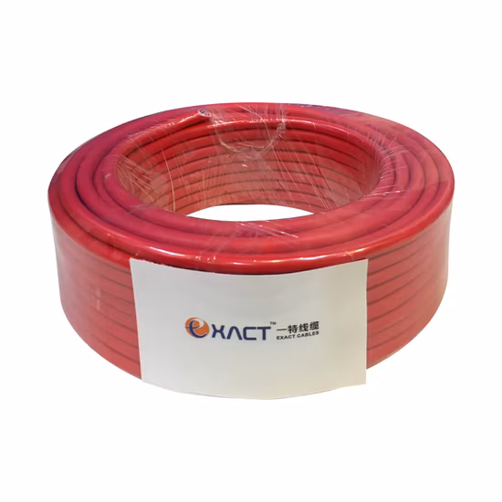 Blindé non blindé 2x1,5 mm2 en cuivre étamé/cuivre toronné solide en caoutchouc de silicone résistant au feu à faible fumée LSZH LSOH gaine en PVC câble d'alarme incendie