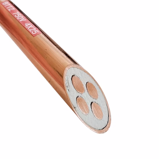 Type Bttz Heavy Duty 750V résistant au feu Micc câble d'alimentation isolé minéral aluminium Cppper contrôle fil électrique câble coaxial câble d'alimentation